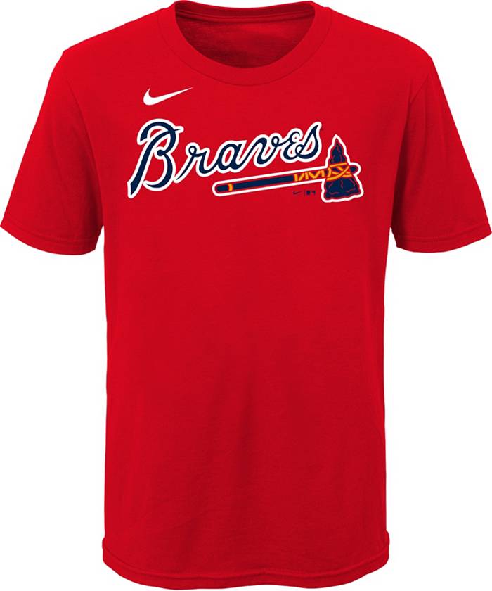 Ronald Acuña Jr. Atlanta Braves Nike Youth 2021 World Series Champions Name  & Number T-Shirt - Navy