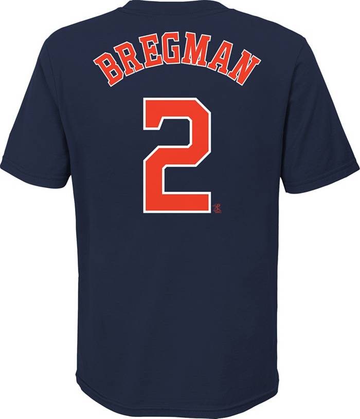 Alex Bregman Houston Astros Youth Navy Roster Name & Number T-Shirt 