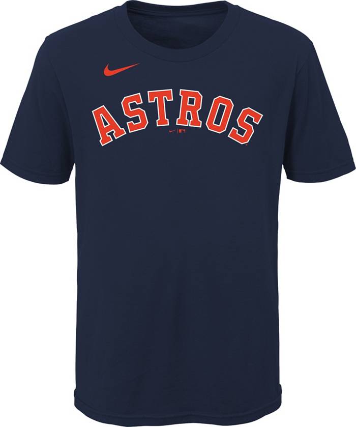 Mens MLB Team Apparel Houston Astros ALEX BREGMAN Baseball Jersey Shirt NAVY