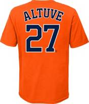 Youth Houston Astros Jose Altuve Nike Black Name & Number T-Shirt