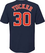 Nike Youth Houston Astros Kyle Tucker #30 Orange Home T-Shirt