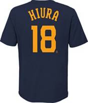 Nike Youth Milwaukee Brewers Keston Hiura #18 Navy T-Shirt product image
