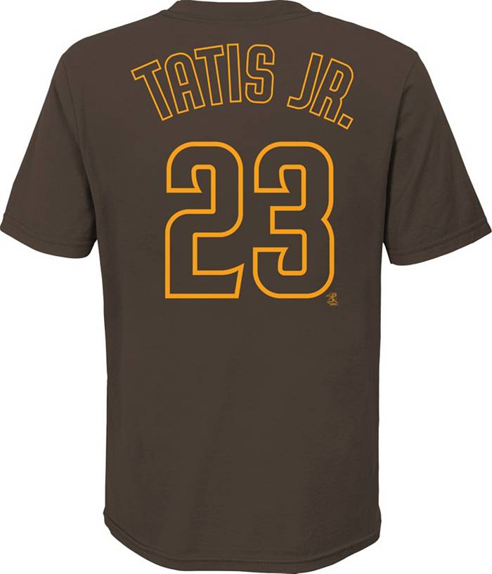 Nike Fernando Tatis Jr. San Diego Padres Youth Brown Player Name & Number T- Shirt