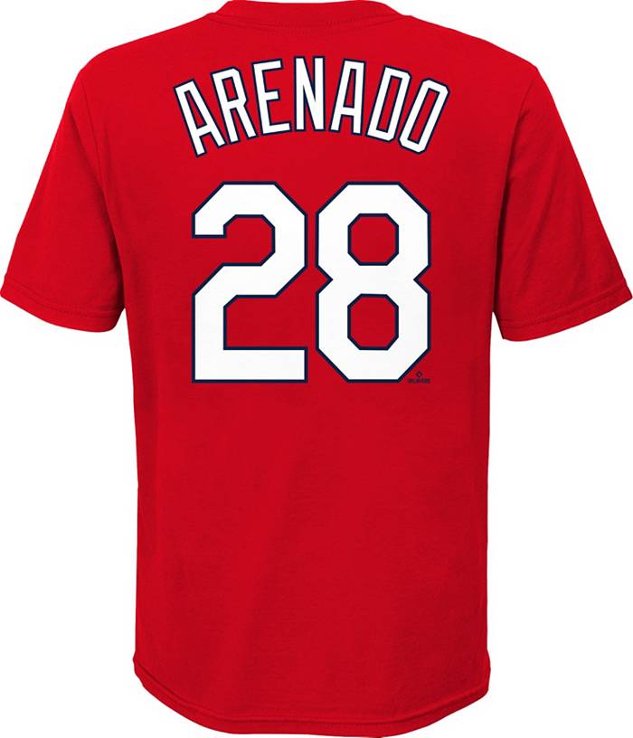 St. Louis Cardinals Nike Official Replica Home Jersey - Mens with Arenado  28 printing