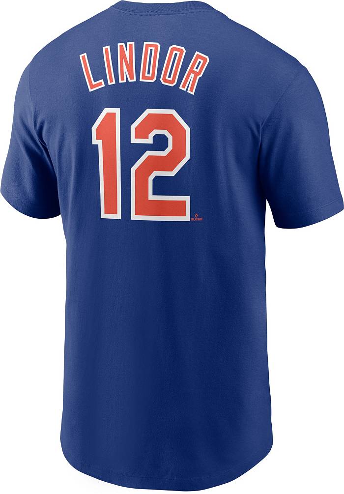 Nike Youth New York Mets Francisco Lindor #12 Royal T-Shirt