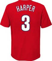 Preschool Nike Bryce Harper Red Philadelphia Phillies Player Name & Number  T-Shirt