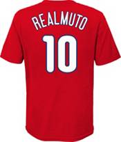 Youth Nike J.T. Realmuto Royal Philadelphia Phillies Player Name & Number T- Shirt
