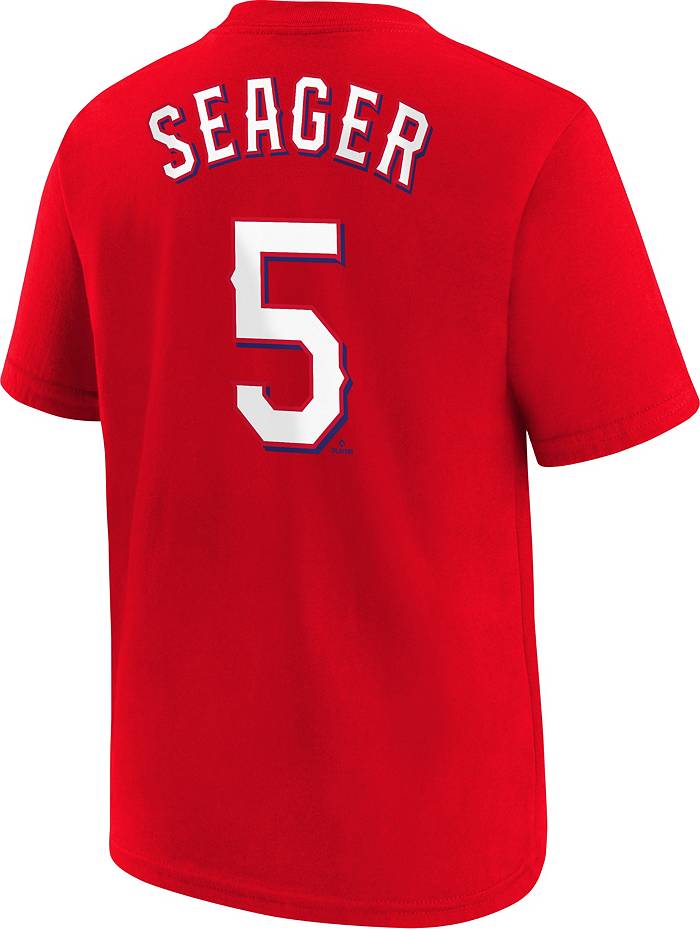 Nike Youth Texas Rangers Corey Seager #5 Red Home T-Shirt