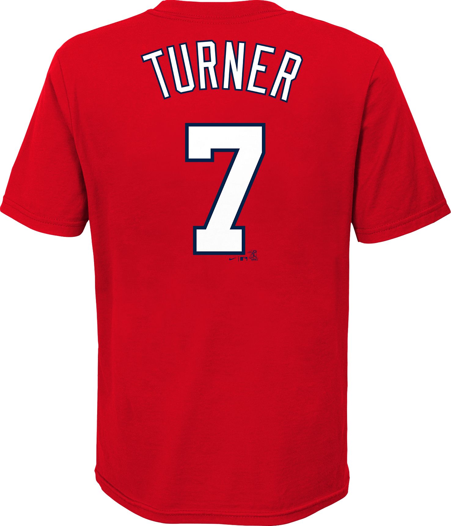Nike Youth Washington Nationals Trea Turner #7 Red T-Shirt product image