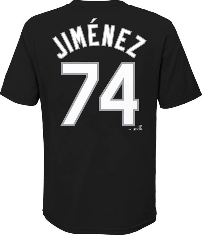 Youth Nike Eloy Jimenez Black Chicago White Sox Player Name & Number T-Shirt