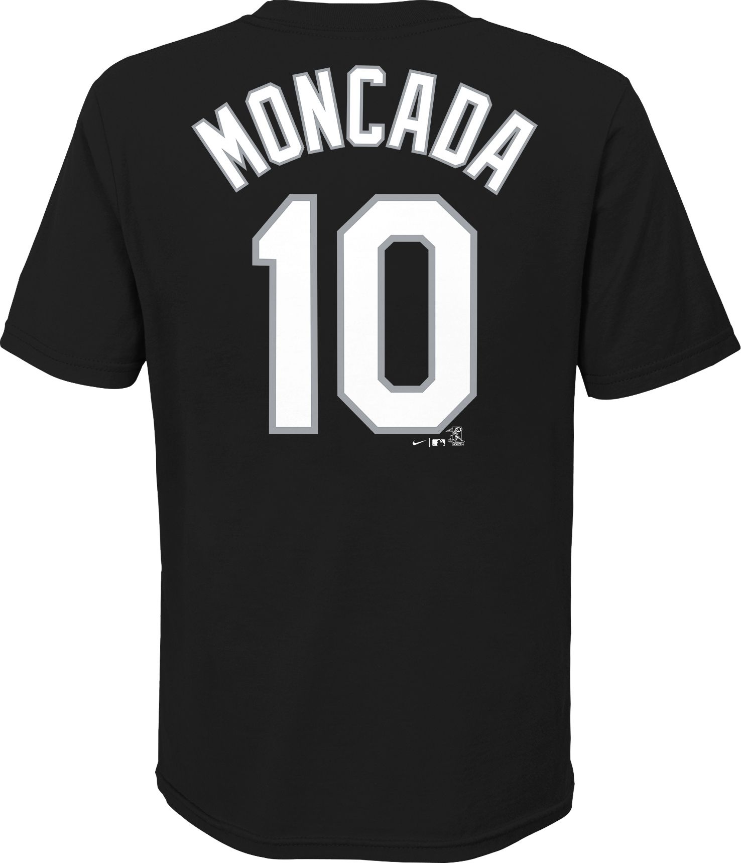 Nike Youth Chicago White Sox Yoan Moncada #10 Black T-Shirt