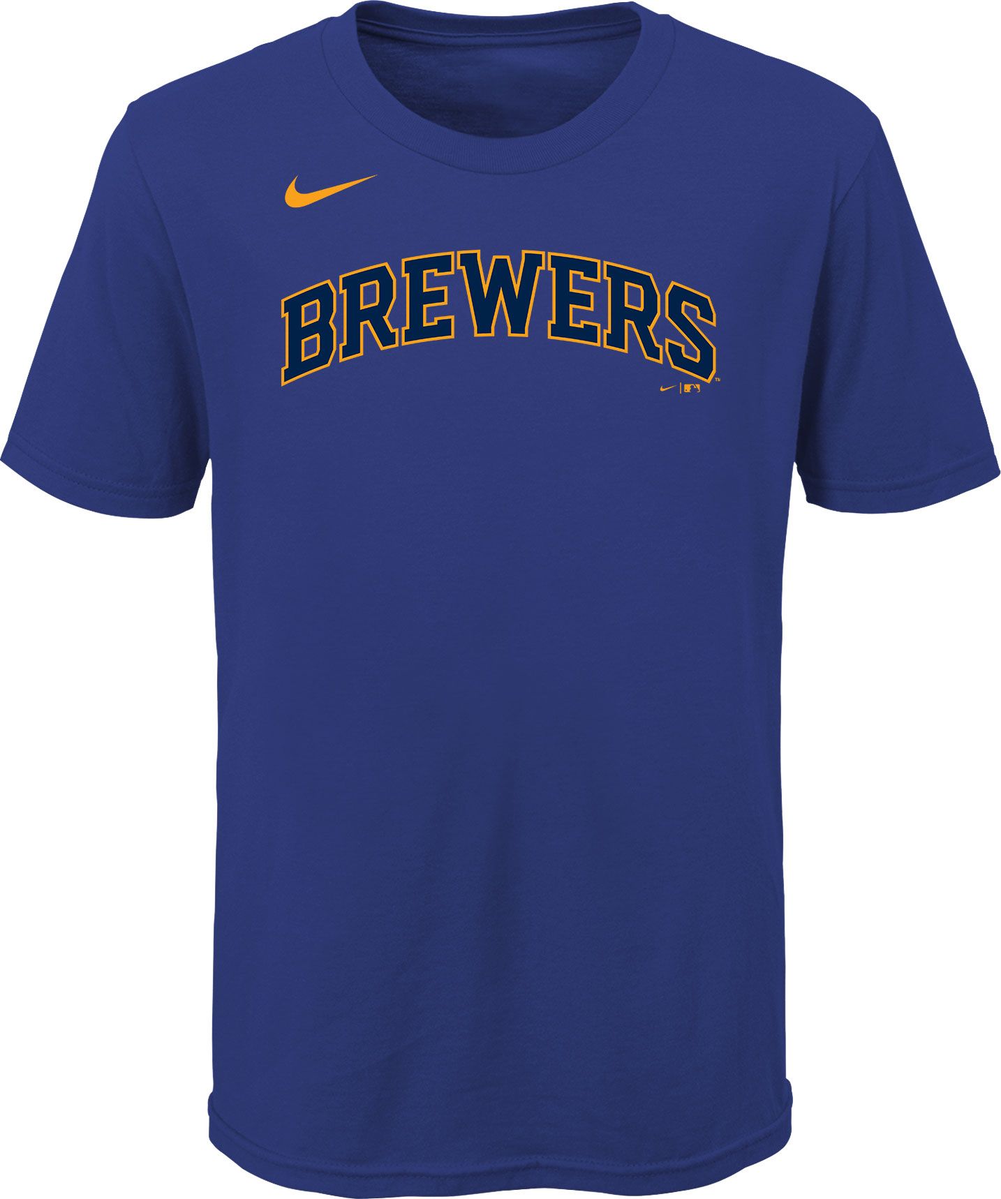 Nike Youth Milwaukee Brewers Christian Yelich #22 Blue T-Shirt product image
