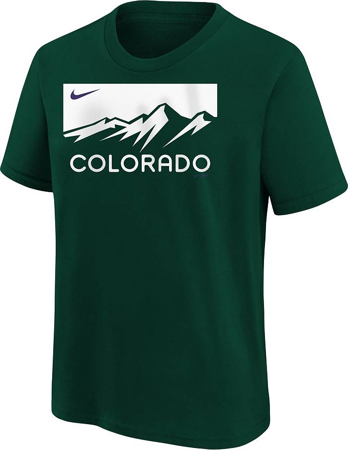 Nike Youth Colorado Rockies Kris Bryant #23 Green OTC T-Shirt