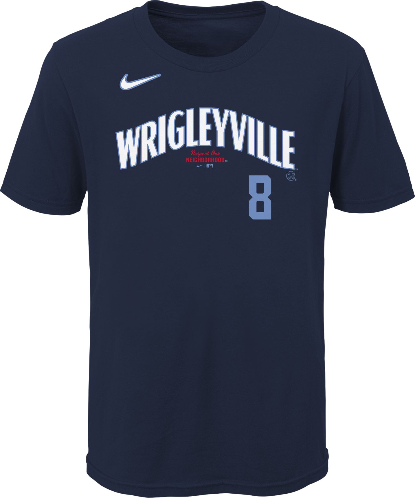 Nike Youth Chicago Cubs Ian Happ #8 Navy 2021 City Connect T-Shirt product image