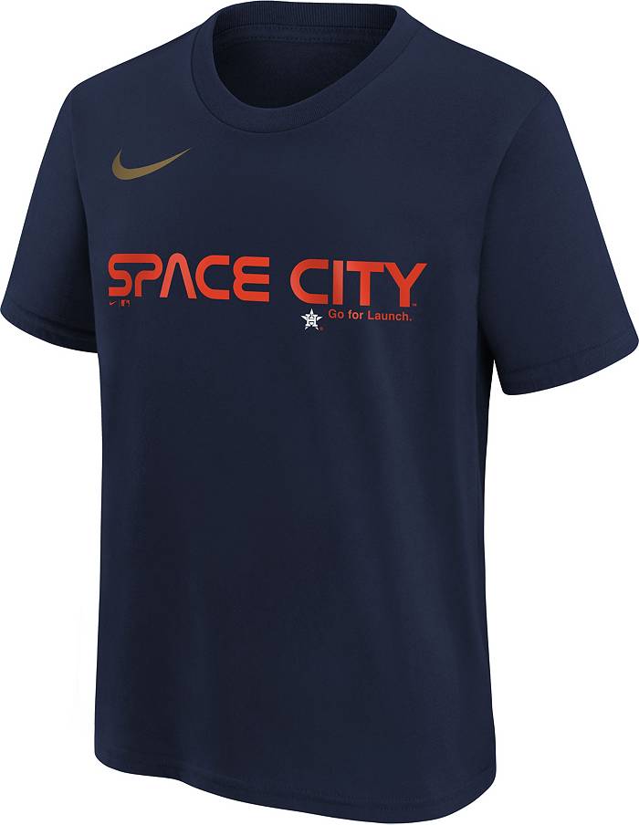Adidas Houston Astros Short Sleeve Graphic T-Shirt Youth Boys Size S Blue