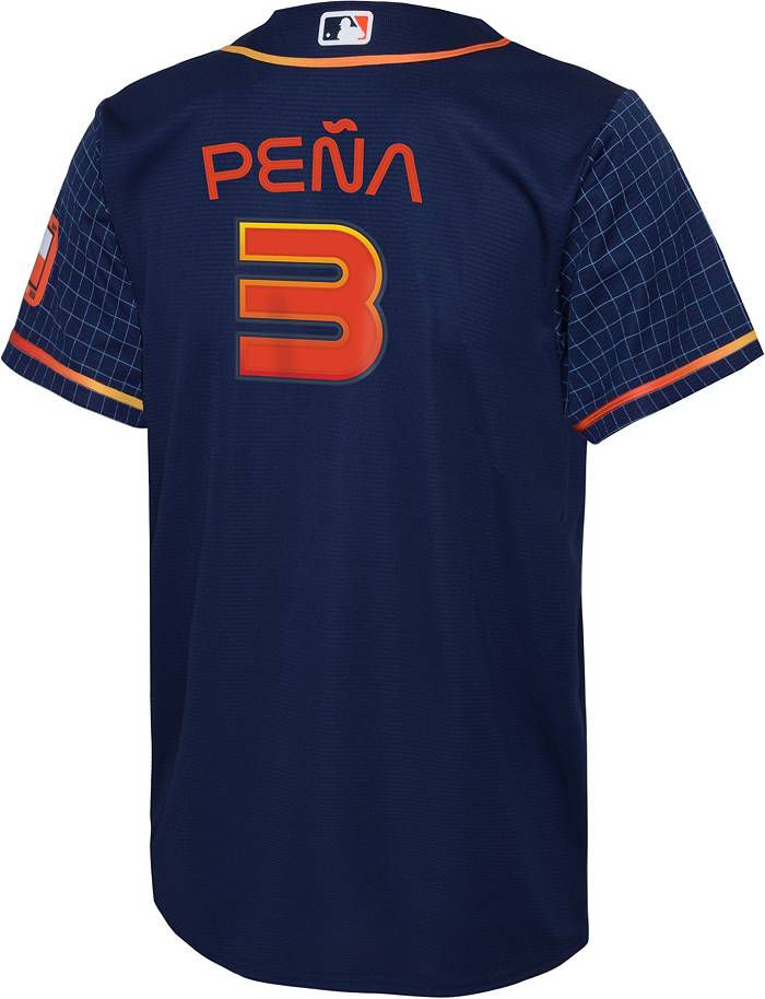 Nike Youth Houston Astros Jeremy Peña #3 Orange Cool Base