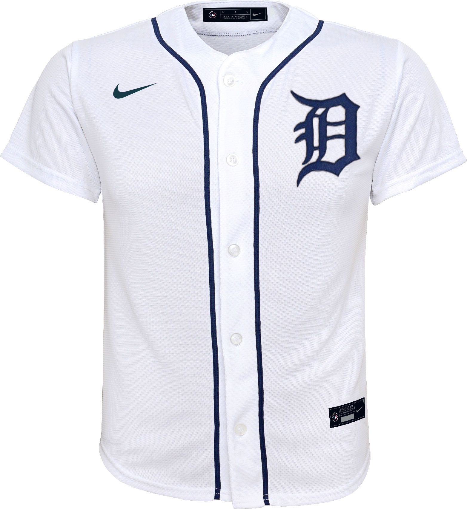 Nike Youth Detroit Tigers Javier Báez #28 White Cool Base Home Jersey