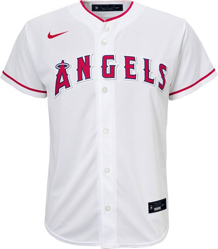 Preschool Nike Mike Trout White Los Angeles Angels Home 2020 Replica Player  Jersey