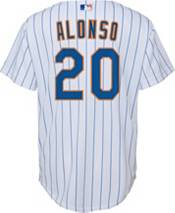 Nike Youth Replica New York Mets Pete Alonso #20 Cool Base White Jersey