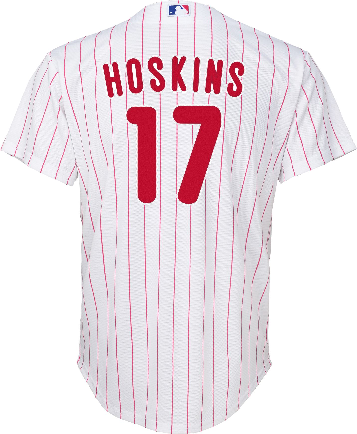 Nike Youth Replica Philadelphia Phillies Rhys Hoskins #17 Cool Base White Jersey product image