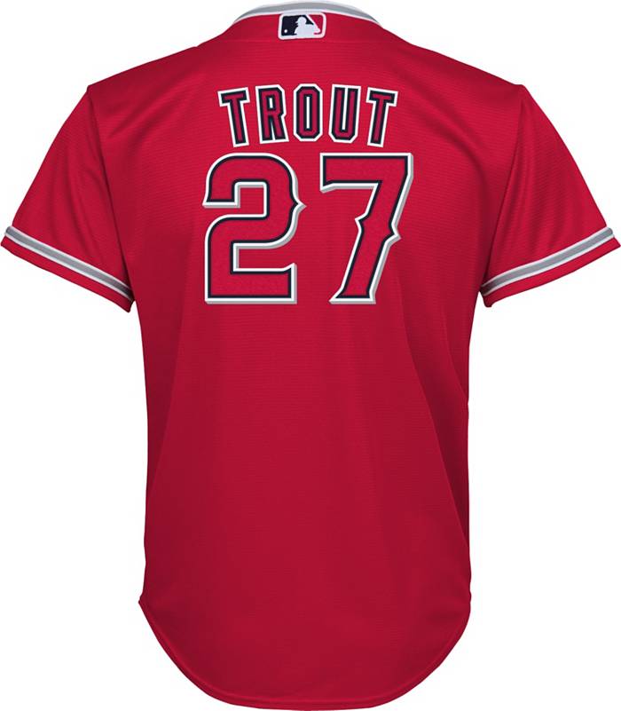 Outerstuff Mike Trout Kids Replica Los Angeles Angels Jersey - White White / S