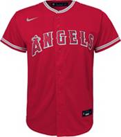 Nike Men's Replica Los Angeles Angels Mike Trout #27 White Cool Base Jersey