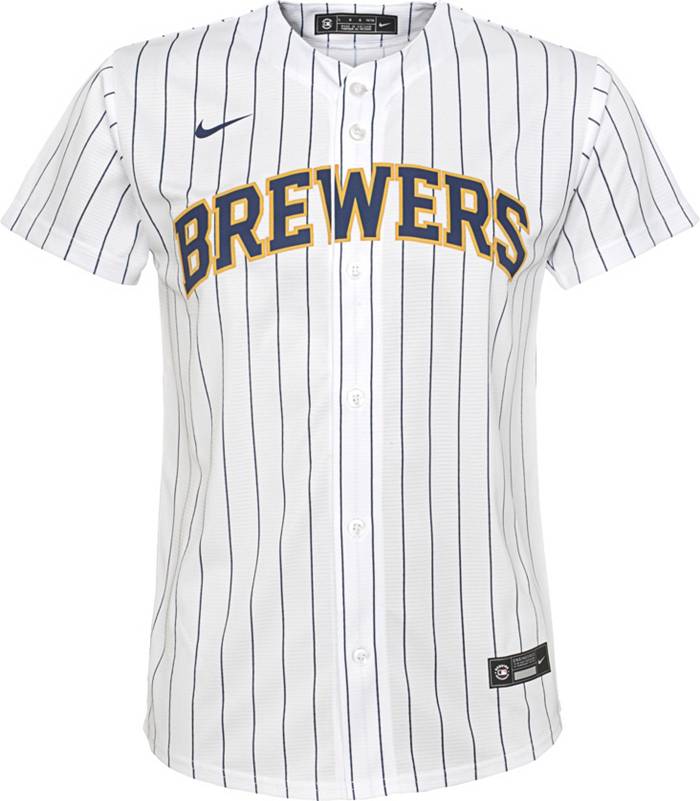 Nike Youth Replica Milwaukee Brewers Christian Yelich #22 Cool