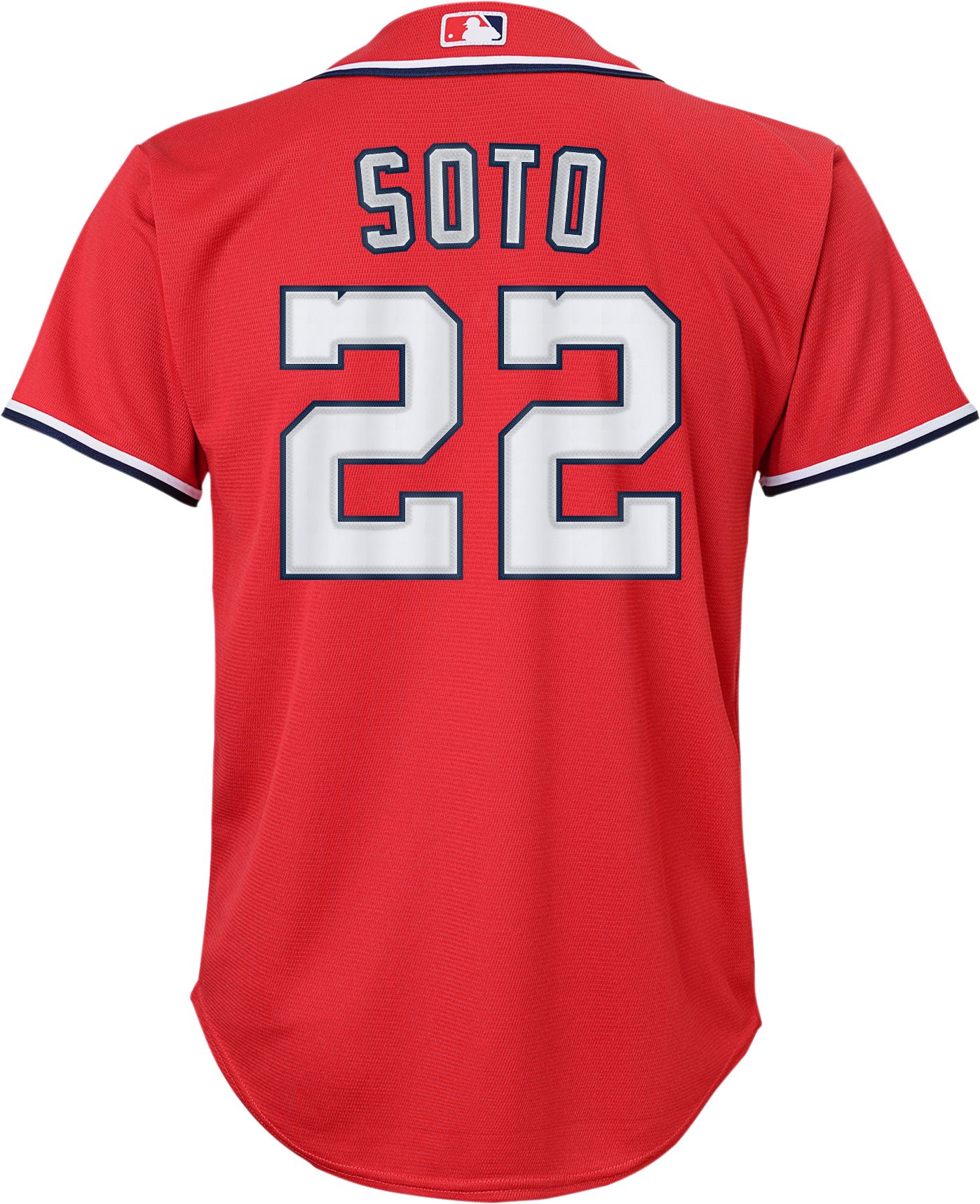 Nike Youth Replica Washington Nationals Juan Soto #22 Cool Base Red Jersey product image