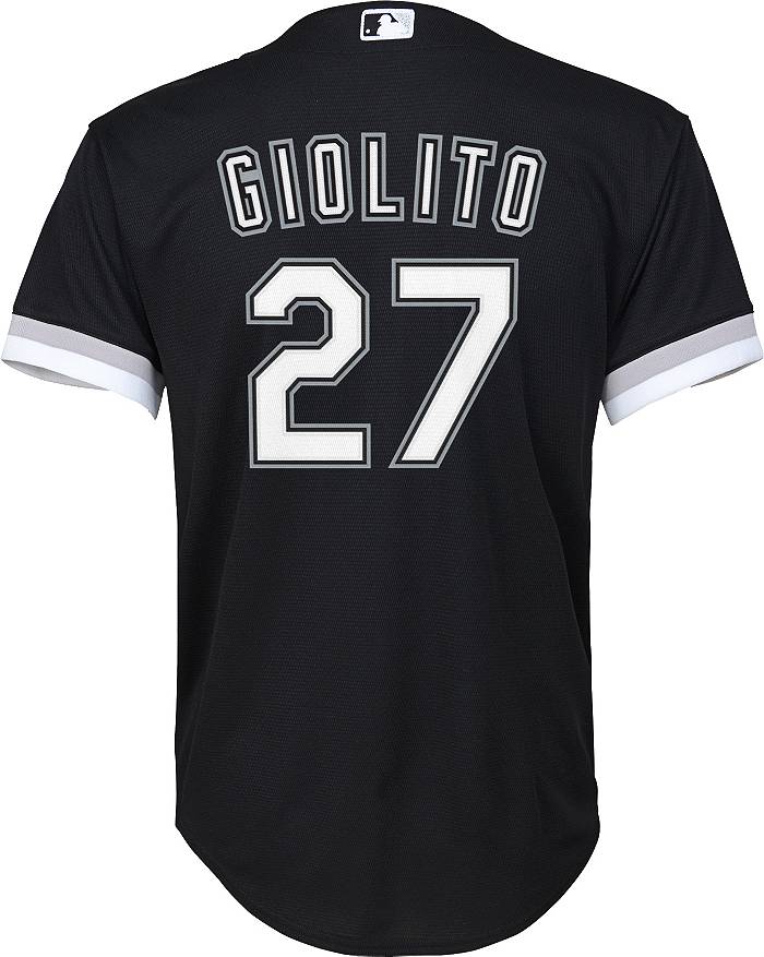 Nike Youth Replica Chicago White Sox Lucas Giolito #27 Cool Base Black  Jersey