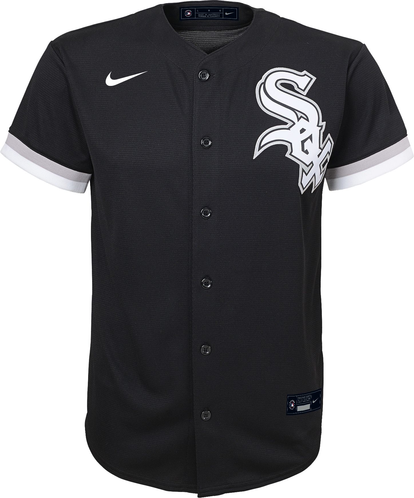 Nike Youth Replica Chicago White Sox Lucas Giolito #27 Cool Base Black Jersey product image