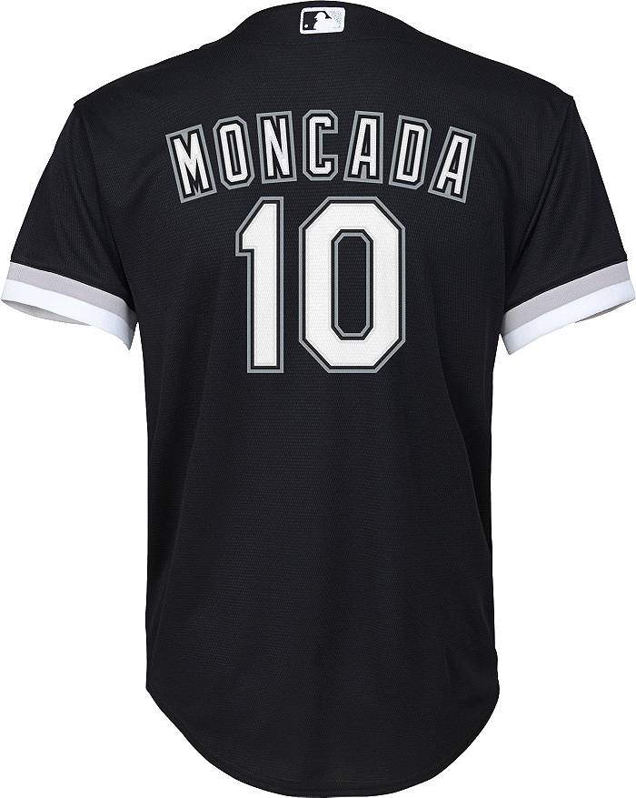 NIKE Youth Big Boys Yoan Moncada Black Chicago White Sox Alternate Replica  Player Jersey for Kids