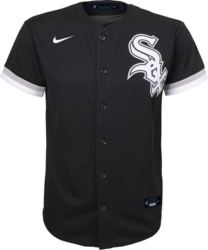 Youth Chicago White Sox Yoan Moncada Majestic Black Player Name & Number T- Shirt