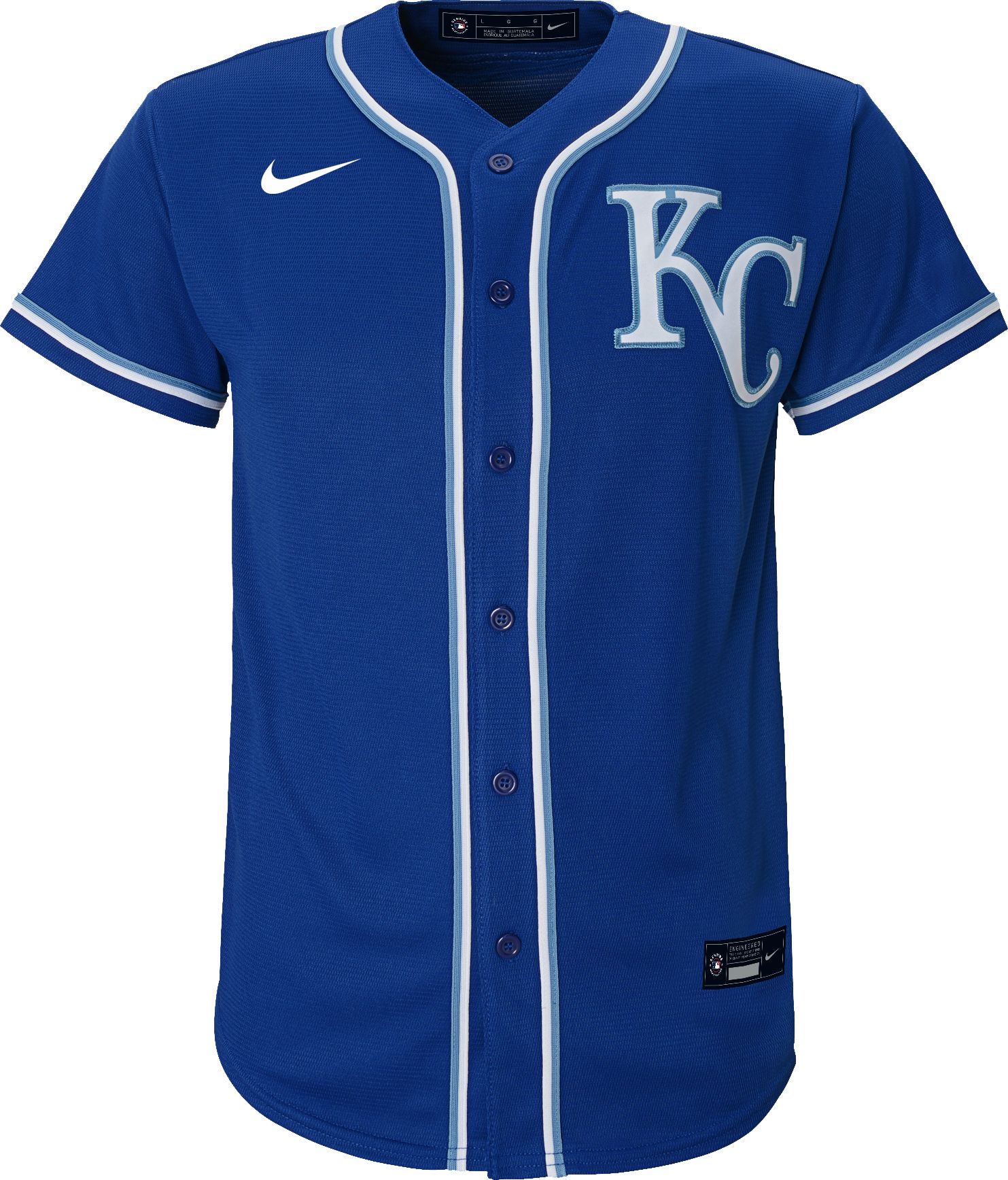 Nike Youth Replica Kansas City Royals Whit Merrifield #15 Cool Base Royal Jersey product image
