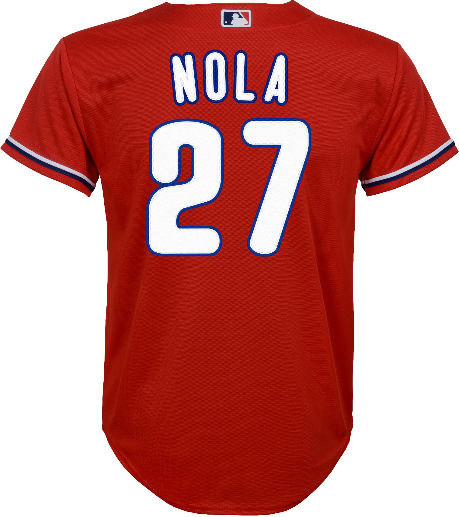 Nike Youth Replica Philadelphia Phillies Aaron Nola #27 Cool Base Red Jersey product image