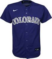 Nike Youth Colorado Rockies Kris Bryant #23 Purple Cool Base Alternate Jersey product image