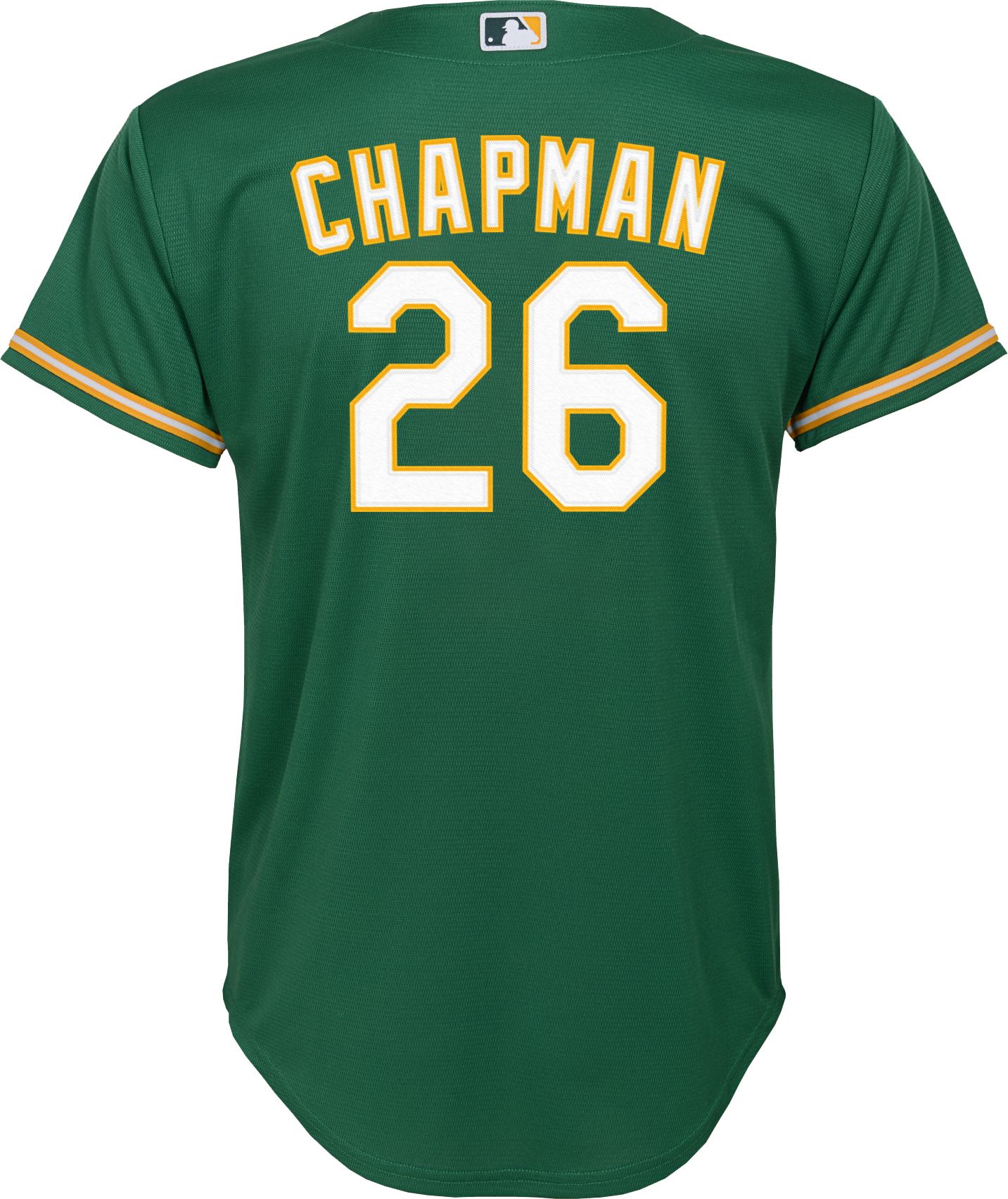 Nike Youth Replica Athletics Matt Chapman #26 Cool Base Green Jersey product image