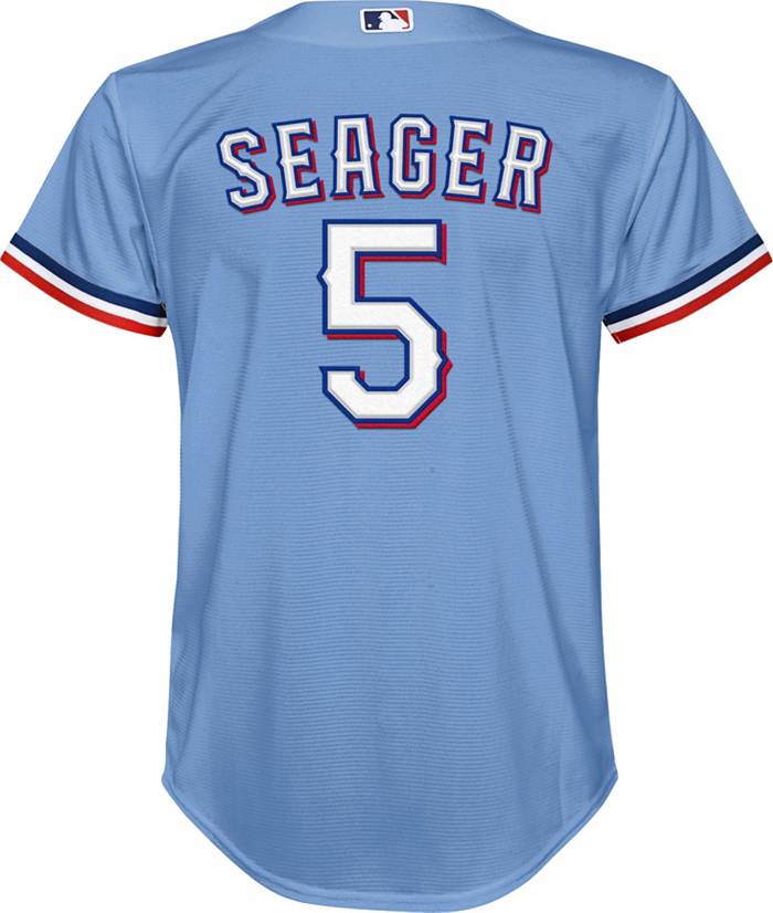 Nike Youth Texas Rangers Corey Seager #5 Blue Cool Base Alternate