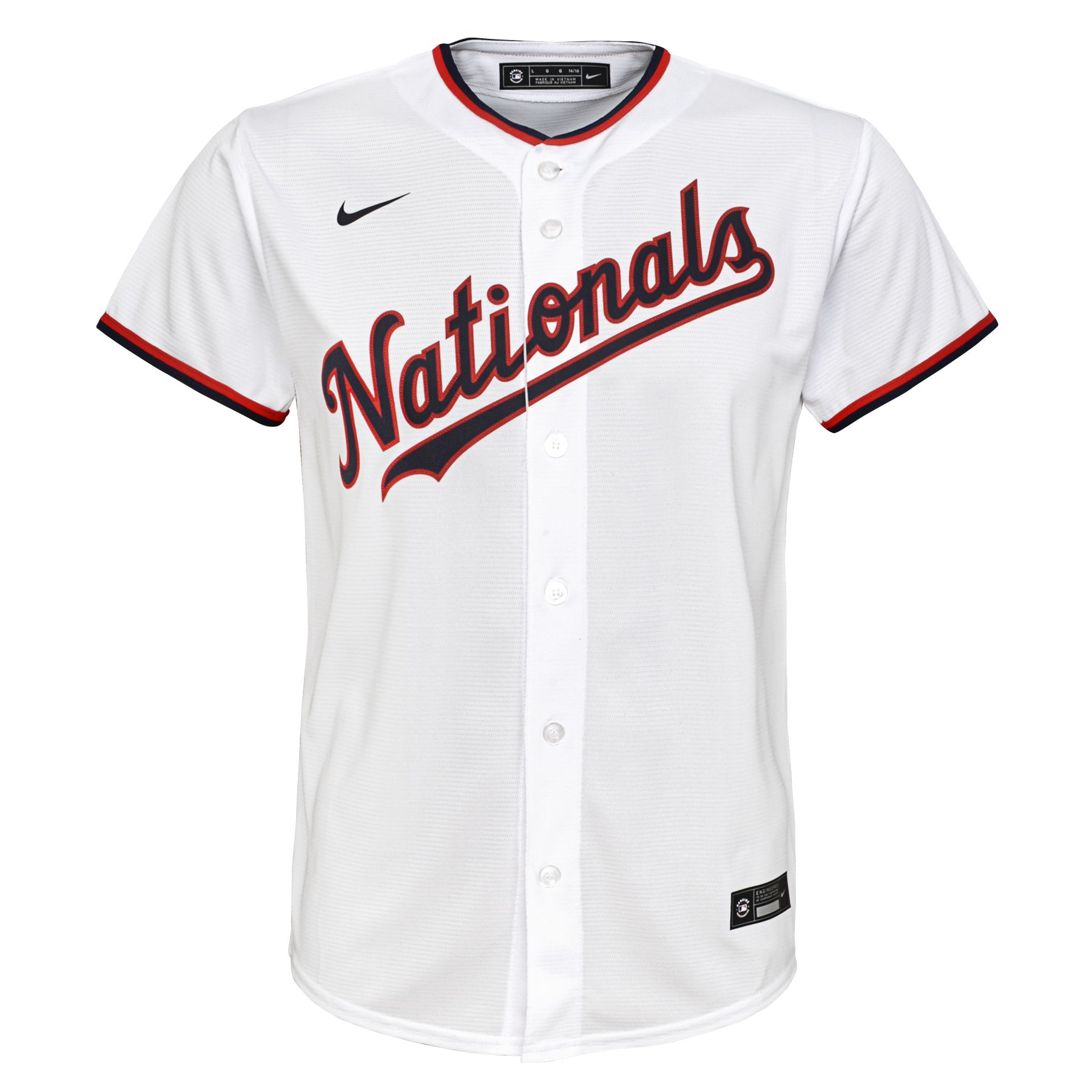 Nike Youth Replica Washington Nationals Juan Soto #22 Cool Base White Jersey product image