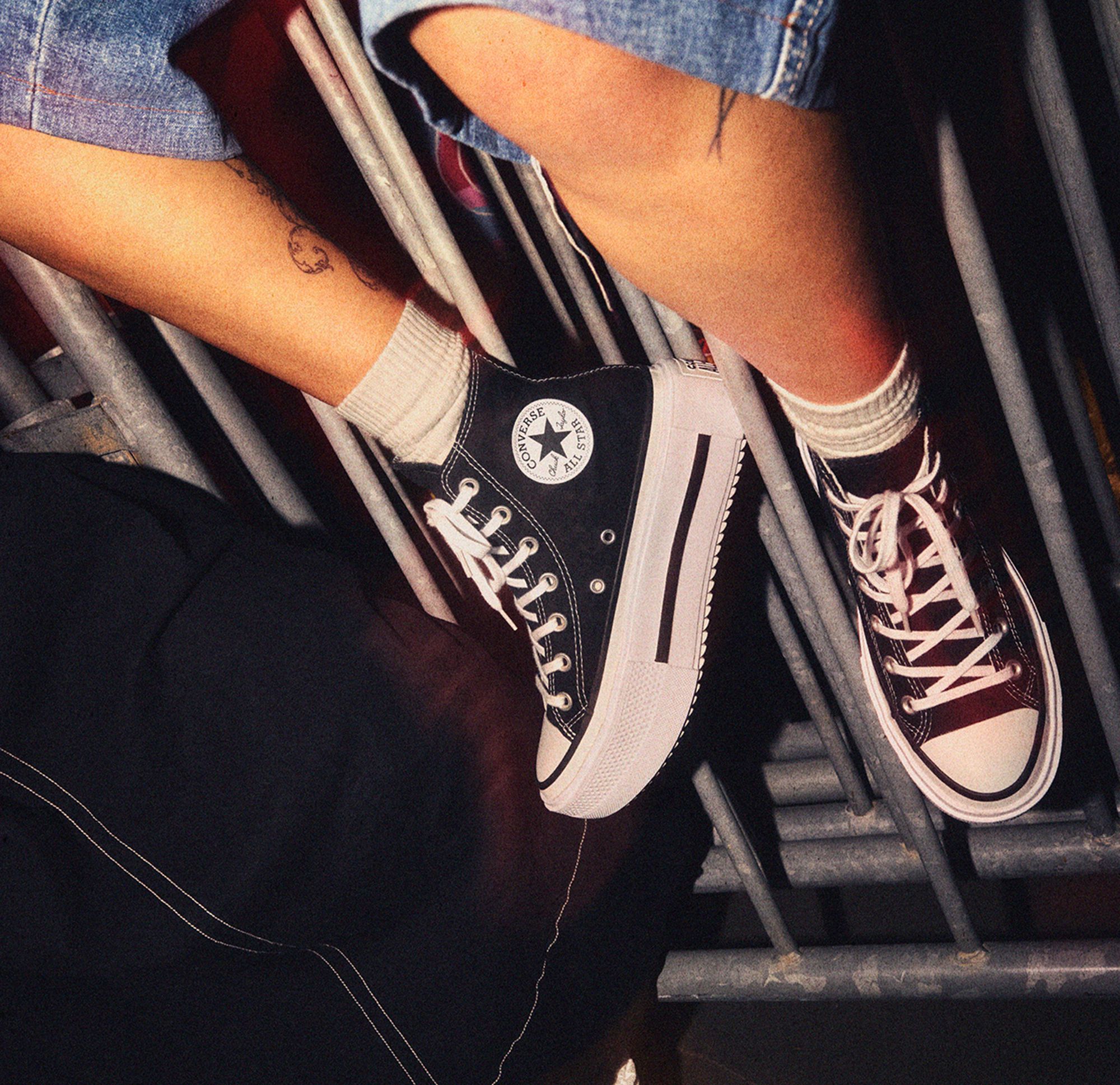 Converse Women's Double Stack High Top Shoes product image