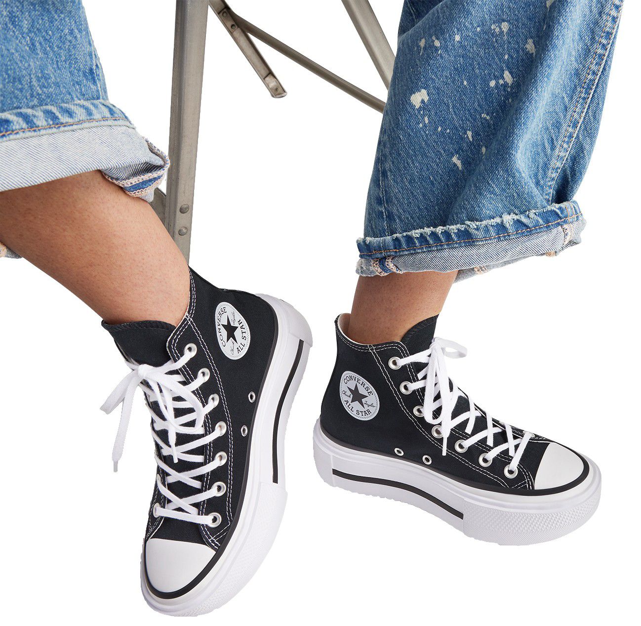 Converse Women's Double Stack High Top Shoes product image