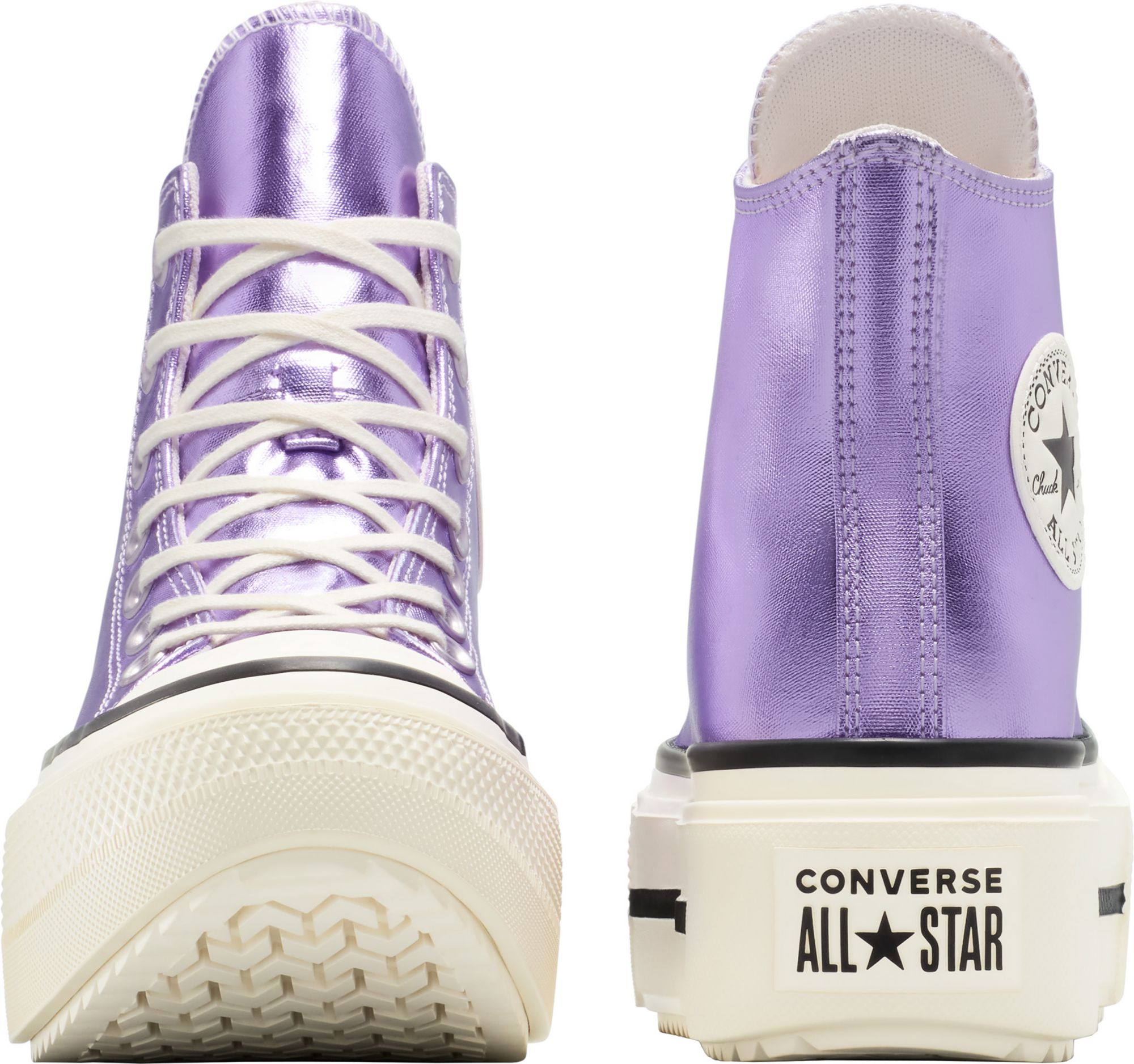 Converse Women's Chuck Taylor All-Star Double Stack High Top Metallic Shoes product image