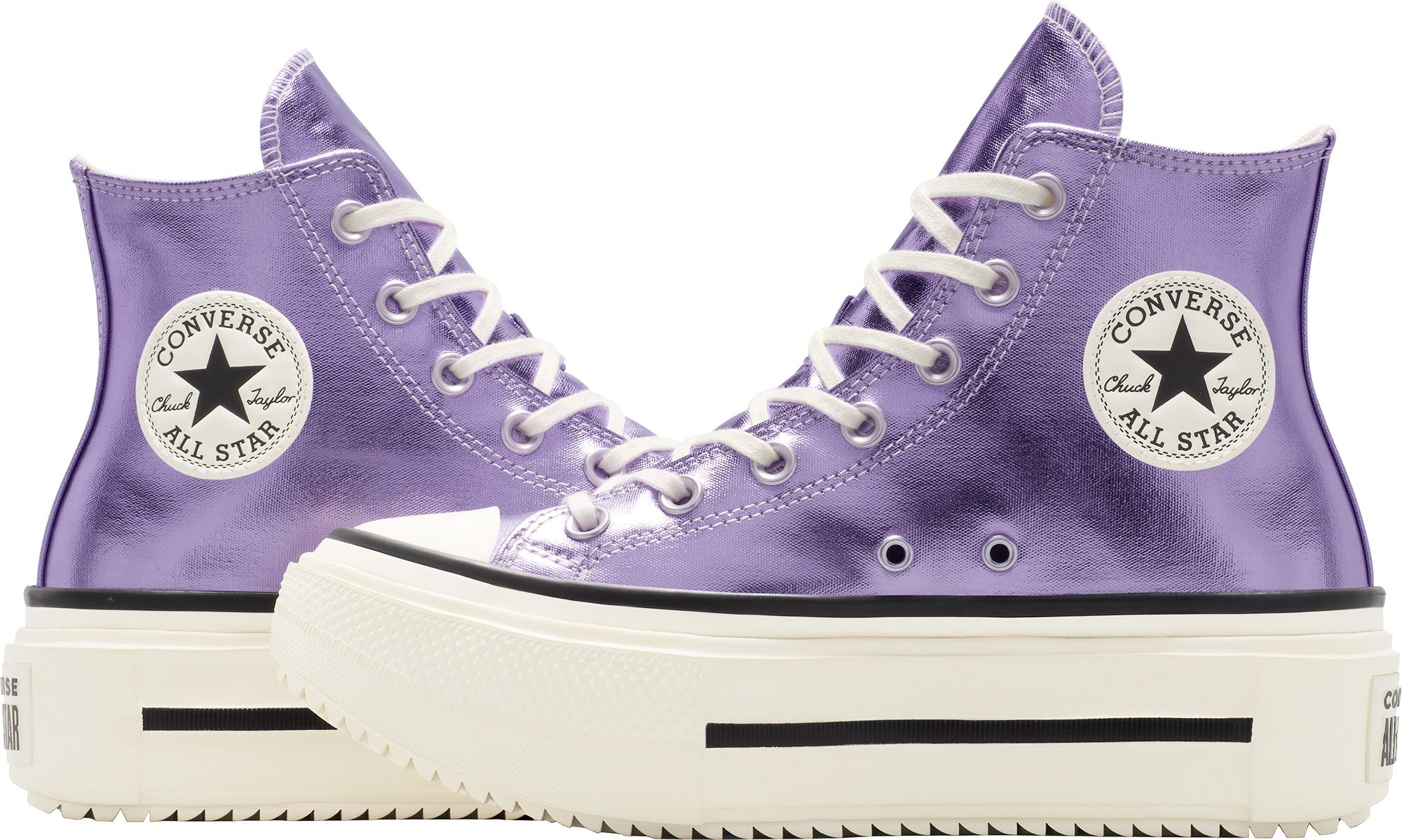Converse Women's Chuck Taylor All-Star Double Stack High Top Metallic Shoes product image