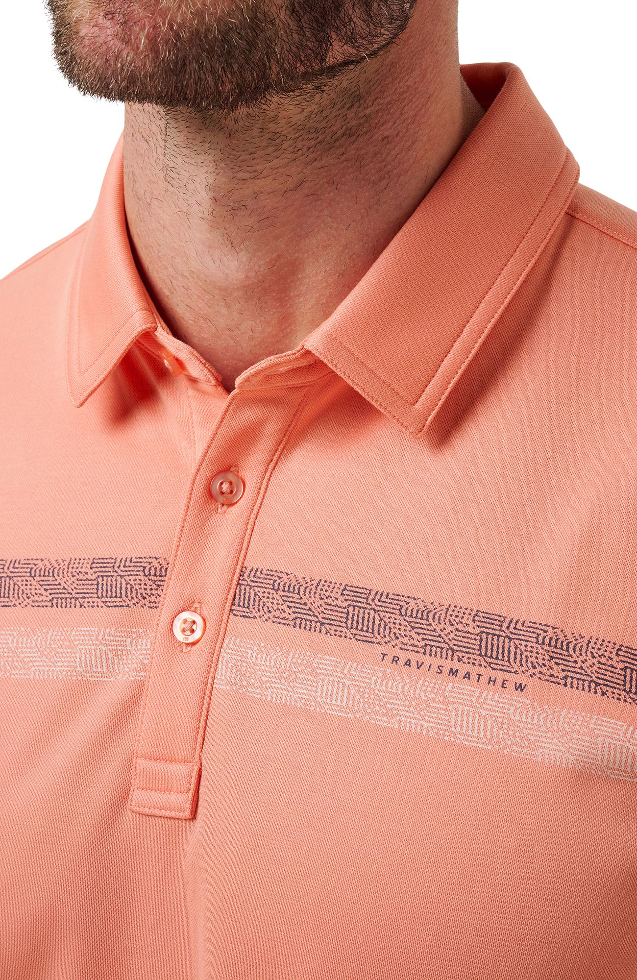 TravisMathew Men's Roaming Routes Golf Polo product image