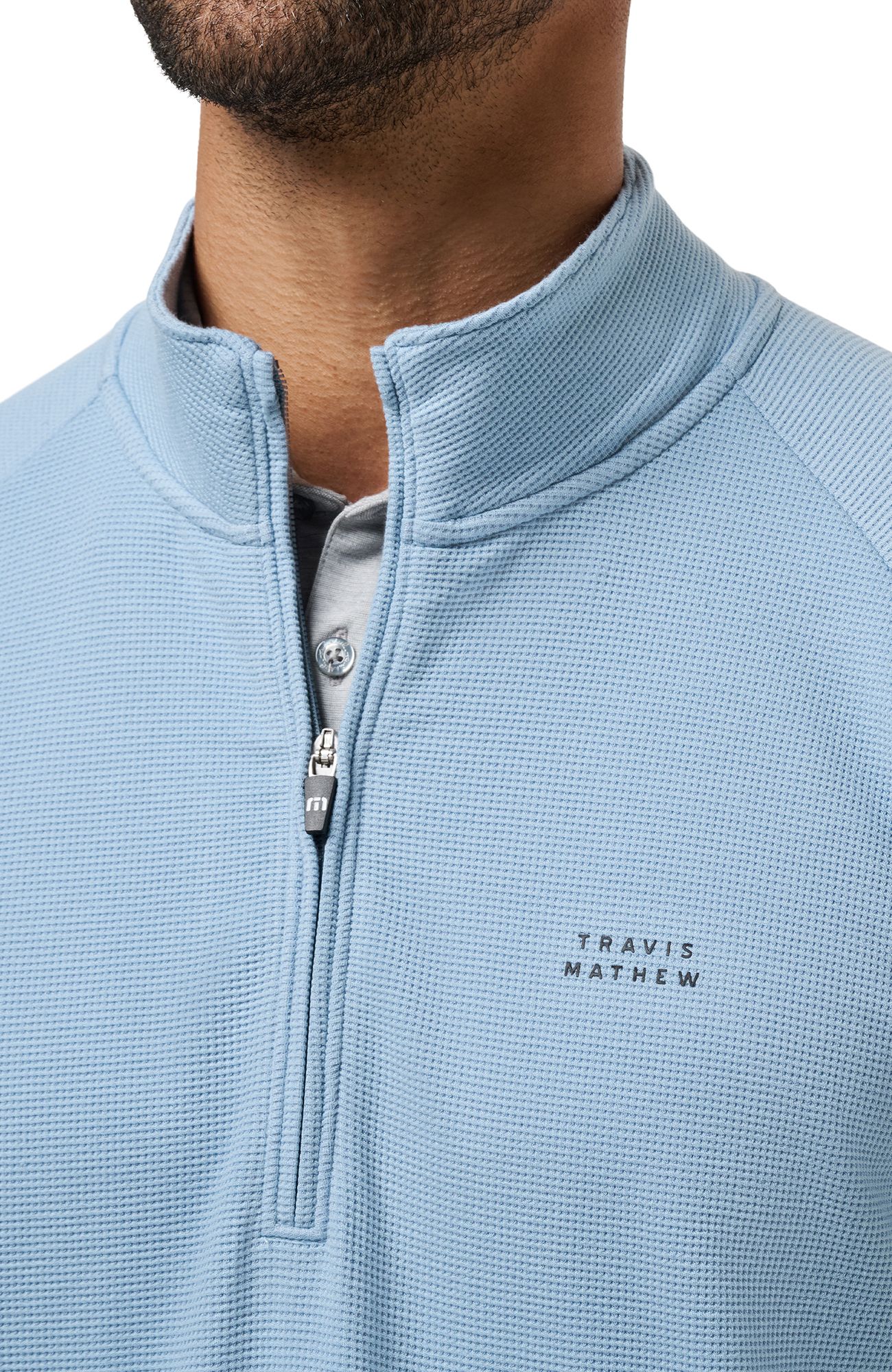 TravisMathew Men's Perfromance Waffle Golf 1/4 Zip product image