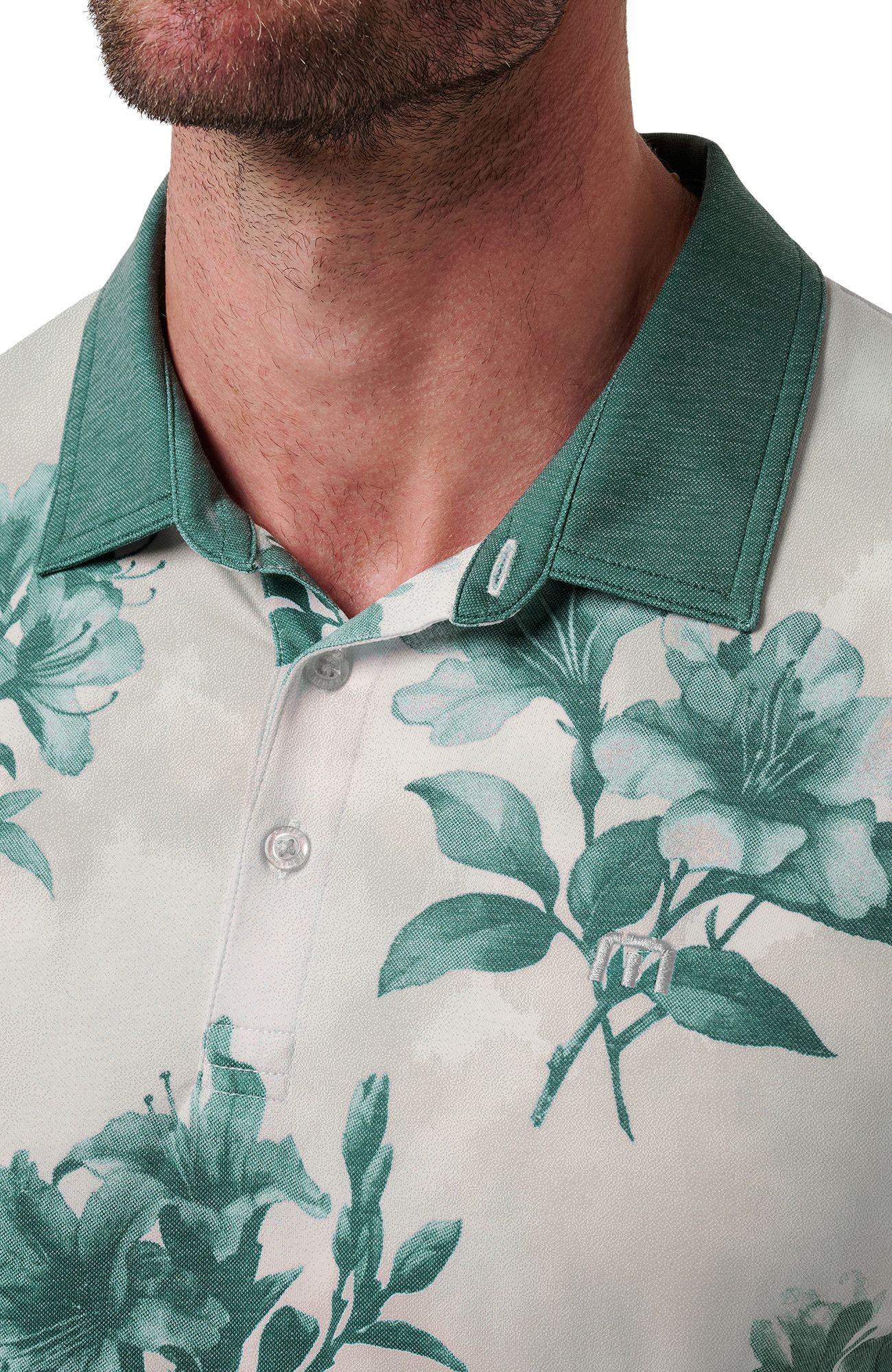 TravisMathew Men's Featherweight Magnolia Golf Polo product image