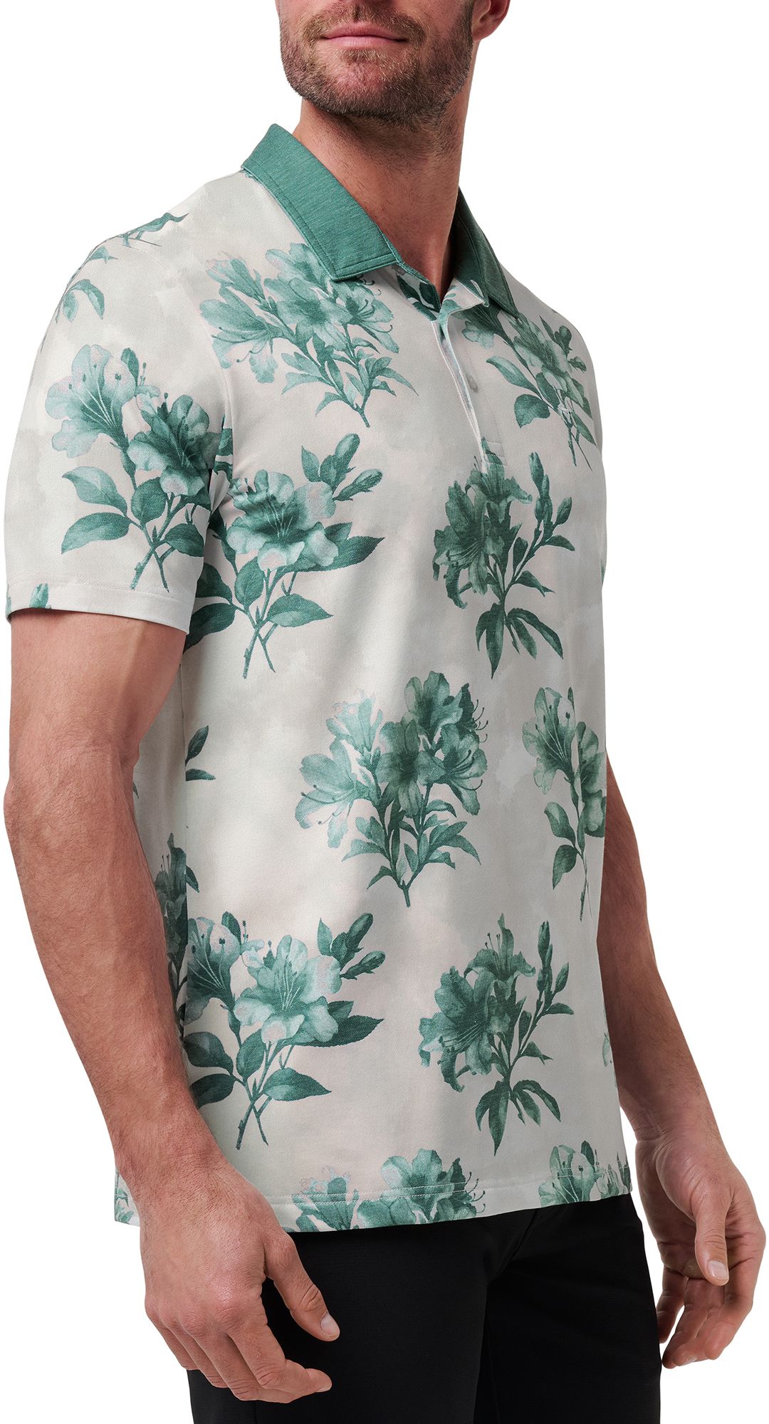 TravisMathew Men's Featherweight Magnolia Golf Polo product image