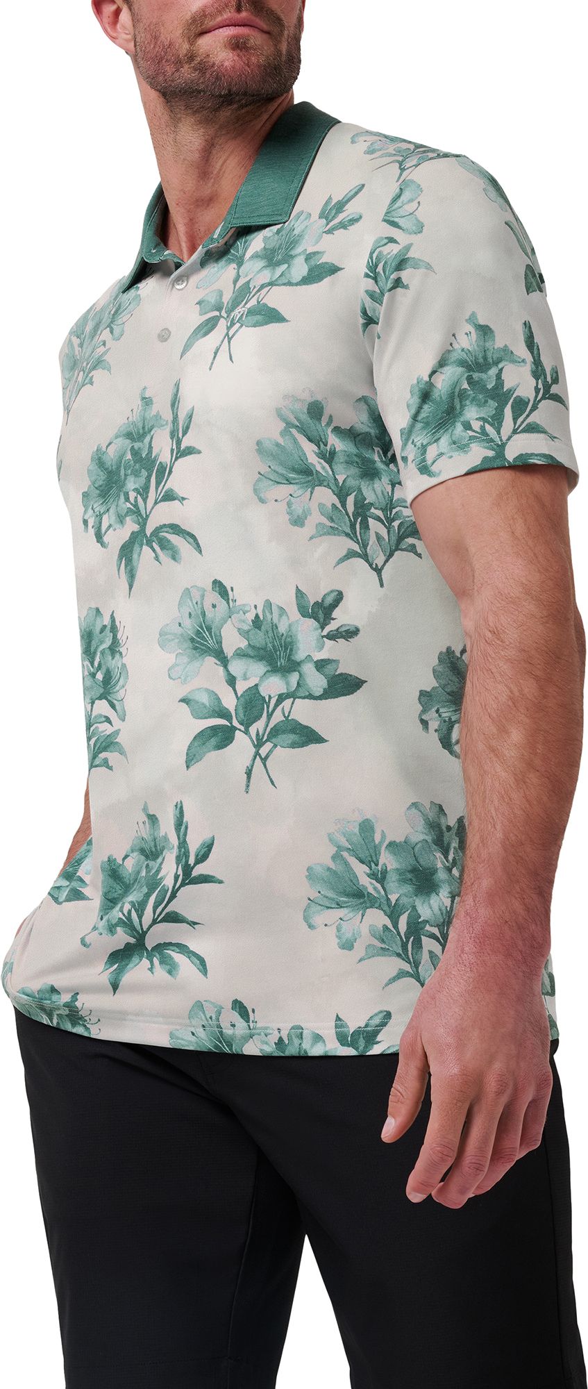 TravisMathew Men's Featherweight Magnolia Golf Polo product image