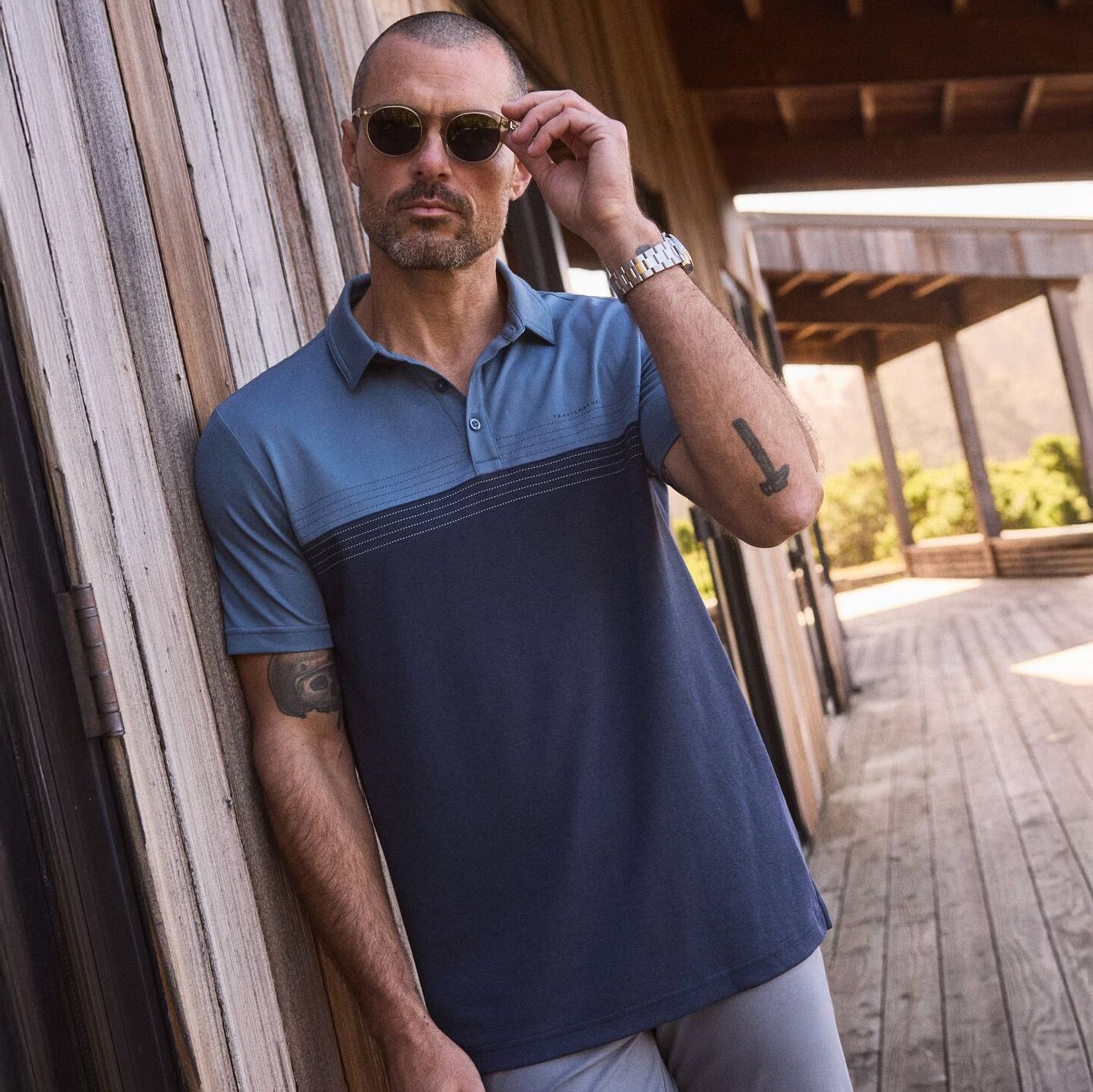 TravisMathew Men's Charter Flight Golf Polo product image