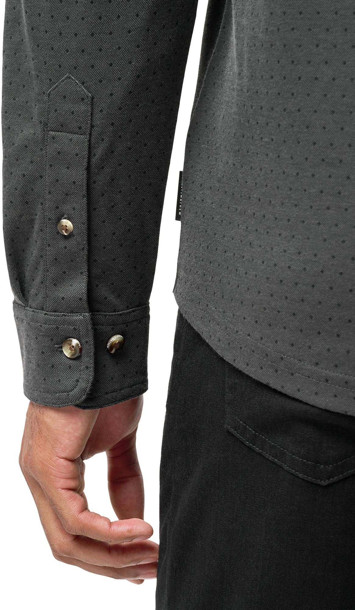 TravisMathew Men's Handsome Town Long Sleeve Golf Polo product image