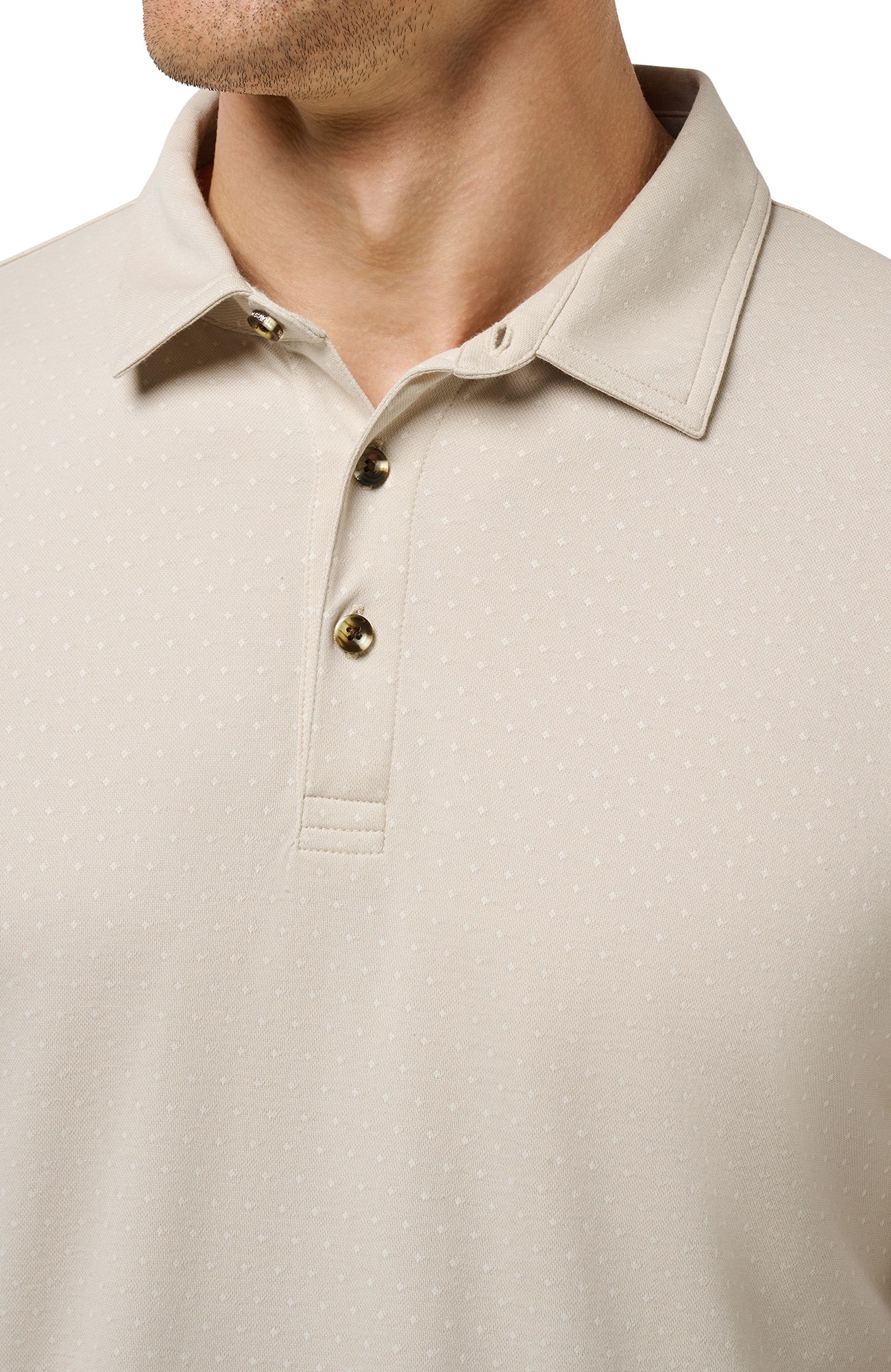 TravisMathew Men's Handsome Town Long Sleeve Golf Polo product image